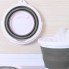 Ведро складное туристическое Collapsible Bucket Серое силиконовое круглое с ручкой для для рыбалки воды и пищевых продуктов на 10 л