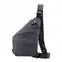 Чоловіча сумка Cross Body 6016 Grey антизлодій на праве плече водовідштовхувальна тканина (6909 Z) Чоловіча сумка Cross Body 6016 Grey антизлодій на праве плече водовідштовхувальна тканина (6909 Z)