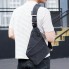 Чоловіча сумка Cross Body 6016 Grey антизлодій на праве плече водовідштовхувальна тканина (6909 Z)