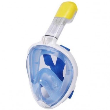 Подводная маска для снорклинга Easybreath Blue L/XL полнолицевая, для дайвинга, крепление под экшн камеру (67849/1 SH)
