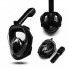 Маска для дайвинга и снорклинга Easybreath Black L/XL полнолицевая, для подводного плавания, крепление под экшн камеру (67849/5 SH)