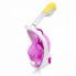 Маска для снорклинга и подводного плавания Easybreath Pink L/XL полнолицевая для дайвинга крепление под экшн камеру