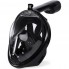 Маска для дайвинга и снорклинга Easybreath Black L/XL полнолицевая, для подводного плавания, крепление под экшн камеру (67849/5 SH)