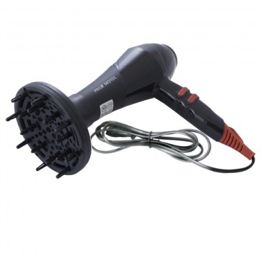 Электрический фен для волос Promotec PM-2302 3000W профессиональный для укладки и сушки с насадками диффузором и концентратором защита от перегрева (45311 I)