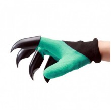 Садовые перчатки Garden Genie Gloves S с когтями черно-бирюзовые (57404 PD)