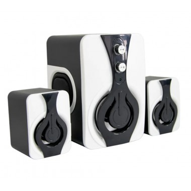 Акустическая система USB SPEAKER FT-2060 колонки для компьютера и ноутбука 2.1 с сабвуфером и сателлитами 9 W Mini-jack 3.5 мм питание от USB (48296)