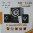 Колонки для компьютера и ноутбука FNT SW 801U акустика 2.1 с сабвуфером и сателлитами поддержка USB и SD/MMC карт FM радио Белые (45794)