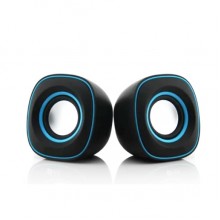 Колонки для компьютера и ноутбука G-SYSTEM G105 компьютерная акустика на 6 Вт питание от USB регулятор громкости Черные с синим (48134) Колонки для компьютера и ноутбука G-SYSTEM G105 компьютерная акустика на 6 Вт питание от USB регулятор громкости Черные с синим (48134)
