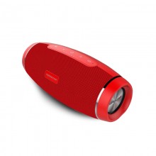 Портативная блютуз колонка Hopestar H27 SPEAKER Красная 10 ВТ беспроводная с флешкой радио и стерео звуком Bluetooth 4.1 подсветка USB (46993 I)