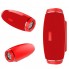 Портативная блютуз колонка Hopestar H27 SPEAKER Красная 10 ВТ беспроводная с флешкой радио и стерео звуком Bluetooth 4.1 подсветка USB (46993 I)