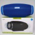 Портативная блютуз колонка Hopestar H27 SPEAKER Синяя 10 ВТ беспроводная с флешкой радио и стерео звуком Bluetooth 4.1 подсветка USB (46998 I)