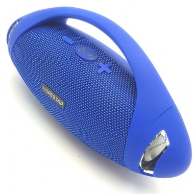 Портативная блютуз колонка Speaker Hopestar H37 WS Original Синяя 10 ВТ беспроводная с флешкой радио и хорошим стерео звуком влагозащита + стереопара (47367 I)