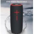 Портативная беспроводная блютуз колонка Hopestar P21 WS 10 ВТ акустика с радио флешкой и влагозащитой Bluetooth 3.0 USB и TF Черная с красным (48033)