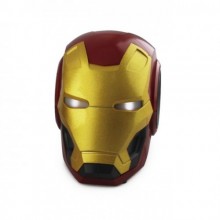 Портативная беспроводная блютуз колонка Железный человек Iron Man акустика на 5 ВТ зарядка от USB с подсветкой глаз TF влагостойкая (48182)