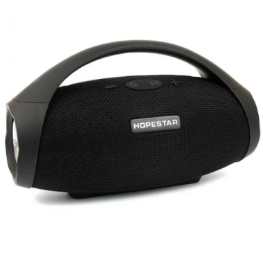 Портативная блютуз колонка Speaker Hopestar H32 WS Черная 10 ВТ беспроводная с флешкой радио и хорошим стерео звуком Bluetooth 4.2 влагозащита USB (47155 I)