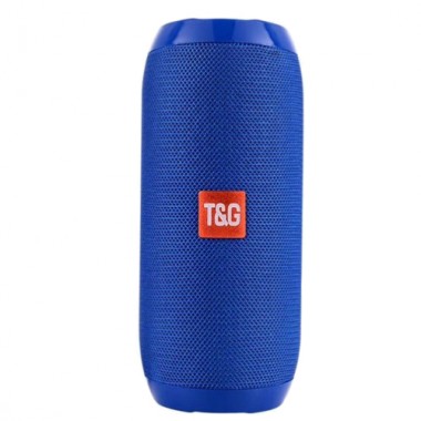 Портативная блютуз колонка T&G TG-117 SPEAKER Синяя 10 ВТ беспроводная с флешкой радио и слотом для карты Bluetooth 4.2 USB влагостойкая (45775 I)