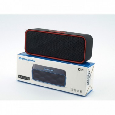 Портативная блютуз колонка Wireless Speaker K31 Oll Dev беспроводная 5 ВТ с флешкой радио и слотом для карты Bluetooth 2.1 зарядка USB (44965 I)