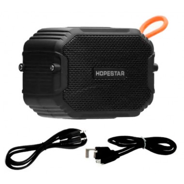 Портативная беспроводная блютуз колонка Hopestar T8 Bass Speaker Mini 3 Вт с флешкой радио FM и защитой от влаги Bluetooth 5.0 Чёрная (48288)