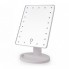 Зеркало настольное для макияжа с подсветкой Magic 988 White косметическое LED 22 диода 10-х увеличение вращение на 360° (35642/1 SH)