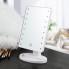 Зеркало настольное для макияжа с подсветкой Magic 988 White косметическое LED 22 диода 10-х увеличение вращение на 360° (35642/1 SH)
