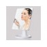 Зеркало настольное для макияжа с подсветкой Magic 988 White косметическое LED 22 диода 10-х увеличение вращение на 360° (35642/1 SH)