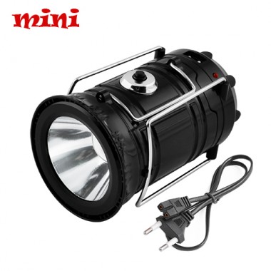 Фонарь светодиодный аккумуляторный для кемпинга 2 в 1 Magic Camplight JY-5700T Mini Original ручной на солнечной батарее + power bank для телефона (JY-5700T-black)
