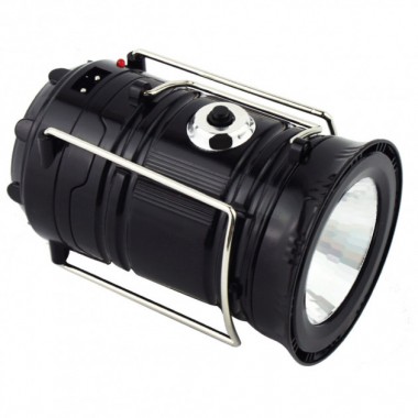 Фонарь светодиодный аккумуляторный для кемпинга 2 в 1 Magic Camplight Original ручной на солнечной батарее + power bank для телефона (SX-5800T)