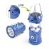 Кемпинговый фонарь светодиодный аккумуляторный Magic Camplight Original 5800T 6LED+1W голубой ручной на солнечной батарее + power bank для телефона (4762 L)