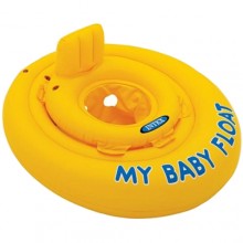 Надувной детский круг для плавания Intex 56585 EU My Baby Float плотик-ходунки для детей от 6 до 12 месяцев диаметр 70 см виниловый (47601 I)
