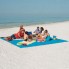 Підстилка анти-пісок Sand Free Mat Blue килимок туристичний для пляжу та пікніка 200 x 200 см з металевими кільцями для кріплення (46639)