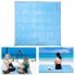 Підстилка анти-пісок Sand Free Mat Blue килимок туристичний для пляжу та пікніка 200 x 200 см з металевими кільцями для кріплення (46639)