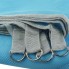 Підстилка анти-пісок Sand Free Mat Blue килимок туристичний для пляжу та пікніка 200 x 200 см з металевими кільцями для кріплення (46639)