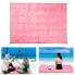 Підстилка анти-пісок Sand Free Mat Pink килимок туристичний для пляжу та пікніка 200 x 200 см з металевими кільцями для кріплення (46596)