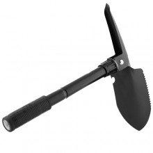 Лопата туристическая раскладная и мотыга 4 в 1 Shovel штык открывалка компас съемная ручка + чехол (46467 I)