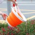 Ведро складное туристическое Collapsible Bucket Orange силиконовое круглое для для рыбалки воды и пищевых продуктов на 10 л + петля для подвешивания (48345)