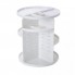 Органайзер для хранения косметики украшений и бижутерии Cosmetic Storage Box 3D Rotating 360° поворотный акриловый контейнер на 3 яруса раскладной Белый (48679)