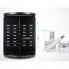 Органайзер для хранения косметики украшений и бижутерии Cosmetic Storage Box 3D Rotating 360° поворотный акриловый контейнер на 3 яруса раскладной Черный (48678)