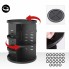 Органайзер для хранения косметики украшений и бижутерии Cosmetic Storage Box 3D Rotating 360° поворотный акриловый контейнер на 3 яруса раскладной Черный (48678)