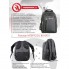 Рюкзак мужской городской Intertool BX-9021 Black с ручкой на 20 л мягкая дышащая спинка 2 отделения и передний карман + боковые карманы сетки