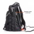Рюкзак мужской городской Intertool BX-9022 Black дышащая спинка 2 отделения и передний карман объем 10 л лямки с фиксатором