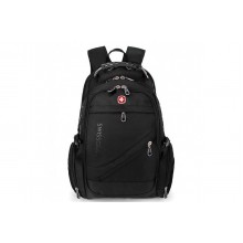 Рюкзак мужской городской Swissgear 8810 Swiss Bag Black для ноутбука 15,6" с USB выходом и к наушникам на лямке эргономическая спинка усиленная ручка + дождевик Рюкзак мужской городской Swissgear 8810 Swiss Bag Black для ноутбука 15,6" с USB выходом и к наушникам на лямке эргономическая спинка усиленная ручка + дождевик