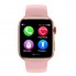 Умные женские смарт часы SMART WATCH LD6 Розовые фитнес браслет с шагомером и трекингом измерение пульса ответ на звонки приложение HryFine + 2 ремешка (8379)