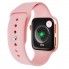 Умные женские смарт часы SMART WATCH LD6 Розовые фитнес браслет с шагомером и трекингом измерение пульса ответ на звонки приложение HryFine + 2 ремешка (8379)