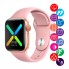 Умные женские смарт часы SMART WATCH LD6 Розовые фитнес браслет с шагомером и трекингом измерение пульса ответ на звонки приложение HryFine + 2 ремешка (8379)