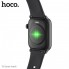 Умные мужские и женские смарт часы SMART WATCH Hoco Y3 Чёрные фитнес браслет с шагомером и трекингом измерение пульса ответ на звонки IP68 защита (49107)