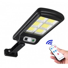 Светодиодный уличный накладной светильник Solar Sensor Light BK-120-6COB настенный фасадный с креплением на солнечных батареях с датчиком движения и защитой от влаги (48784) Светодиодный уличный накладной светильник Solar Sensor Light BK-120-6COB настенный фасадный с креплением на солнечных батареях с датчиком движения и защитой от влаги (48784)