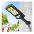 Светодиодный уличный накладной светильник Solar Sensor Light BK-120-6COB настенный фасадный с креплением на солнечных батареях с датчиком движения и защитой от влаги (48784)