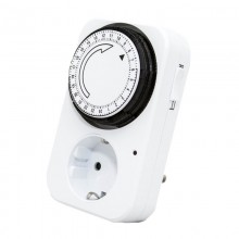 Умная смарт розетка Programmer Timer TG 14 A Белая электронная с механическим таймером для контроля за электроприборами 2 режима (47785)