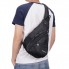 Мужская сумка через плечо Swissgear Wenger 701 Small Black однолямочный маленький рюкзак с 4 карманами на молнии и 2 сеточных кармана (46221 I)