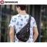 Мужская сумка через плечо Swissgear Wenger 701 Small Black однолямочный маленький рюкзак с 4 карманами на молнии и 2 сеточных кармана (46221 I)